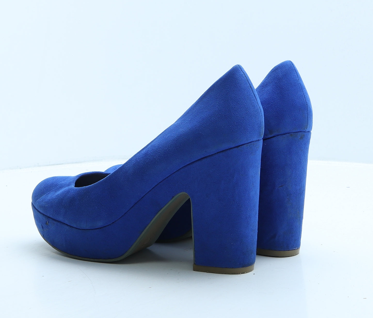 Atmosphere Womens Blue Suede Platform Heel UK 7 40