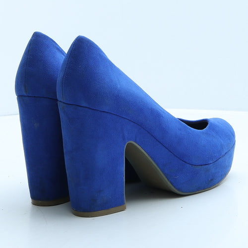 Atmosphere Womens Blue Suede Platform Heel UK 7 40