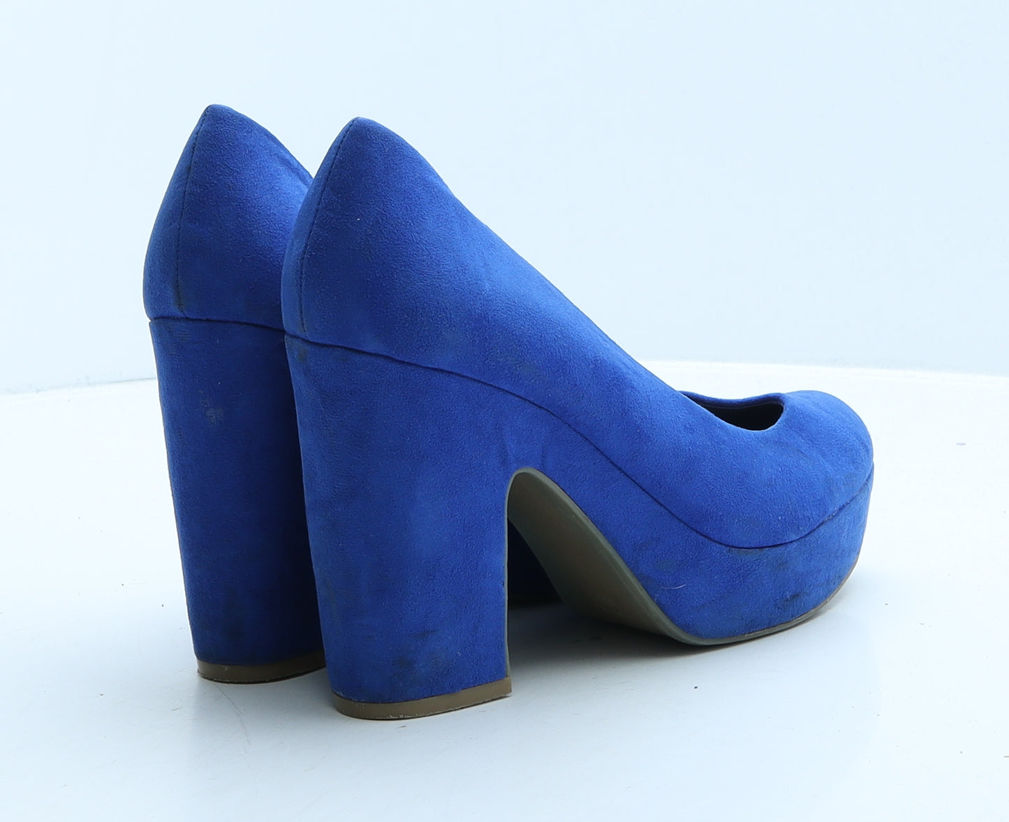 Atmosphere Womens Blue Suede Platform Heel UK 7 40