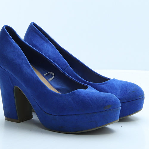 Atmosphere Womens Blue Suede Platform Heel UK 7 40