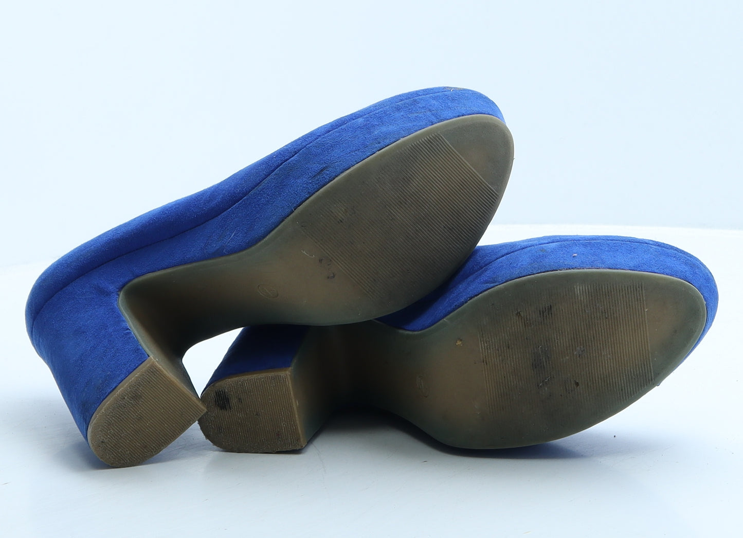 Atmosphere Womens Blue Suede Platform Heel UK 7 40