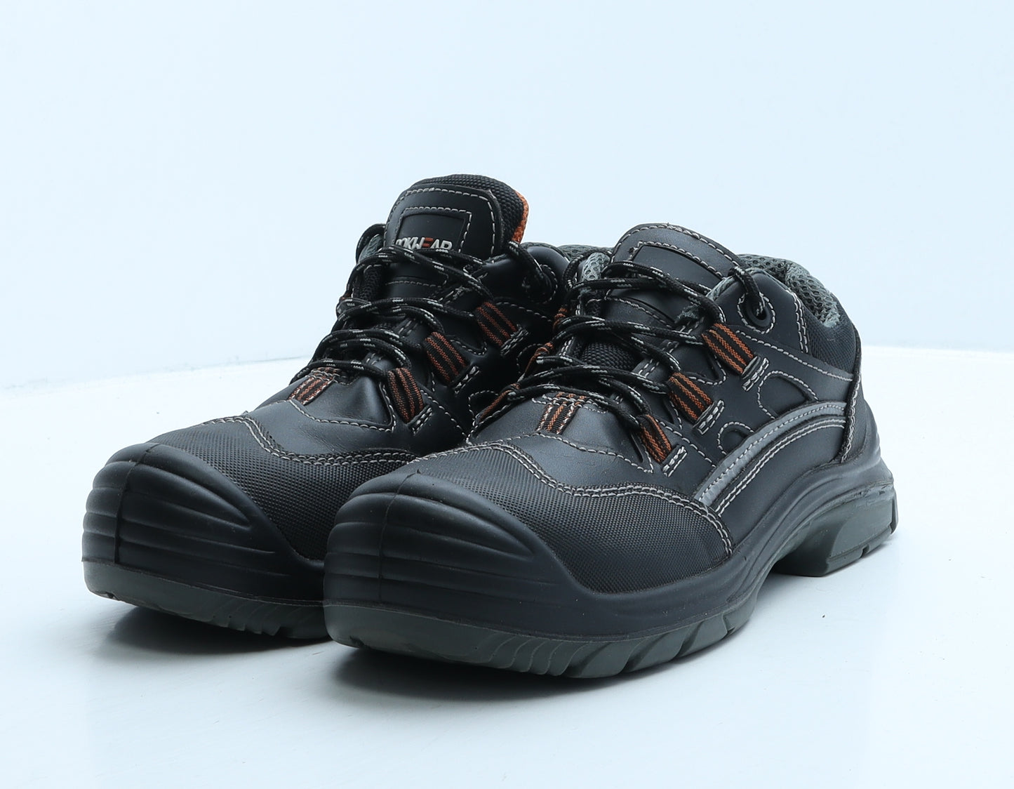 Rokwear Womens Black Geometric Leather Trainer Boot UK 5 38 - Work Wear
