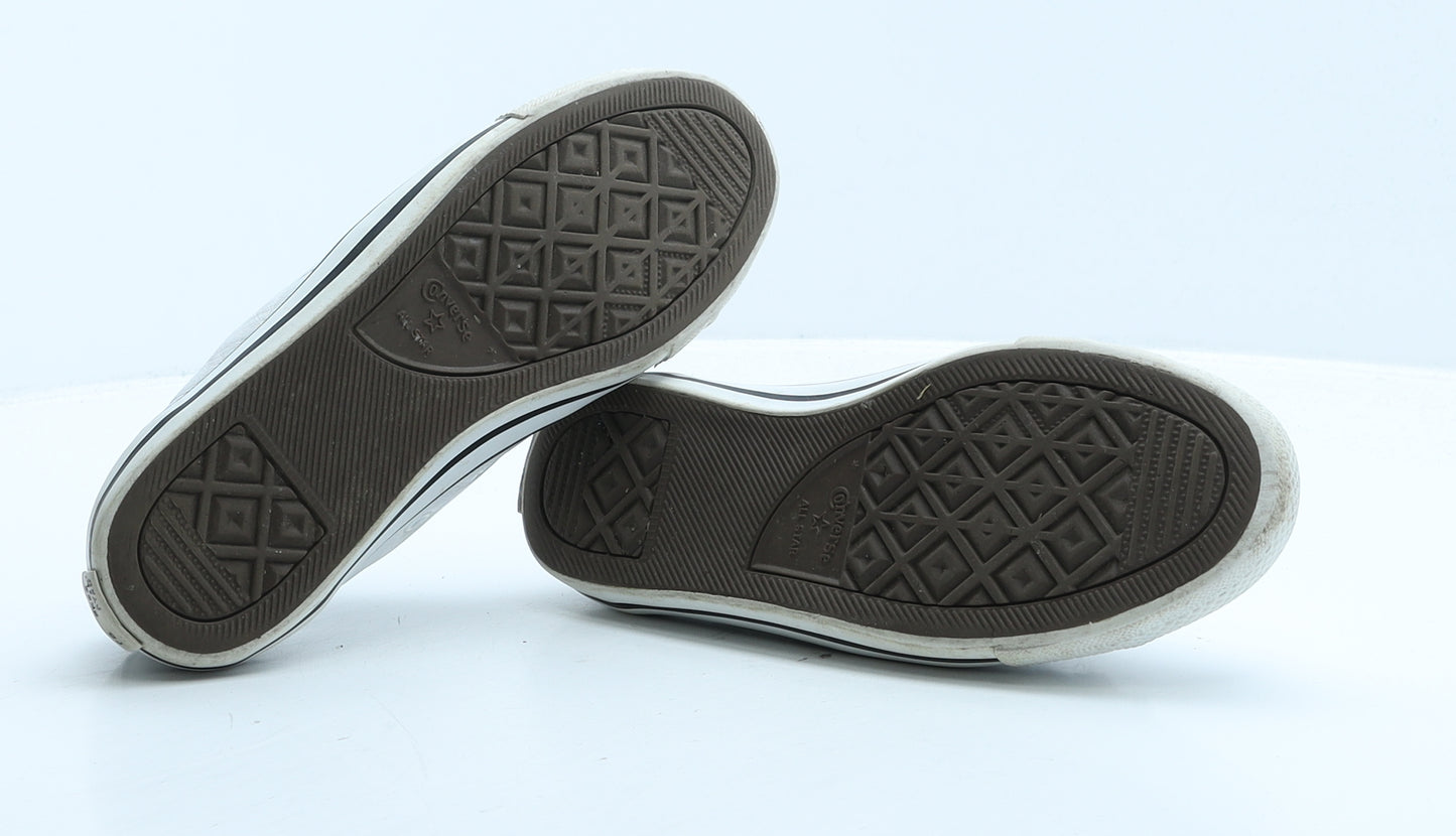 Converse Womens White Leather Trainer UK 4 37