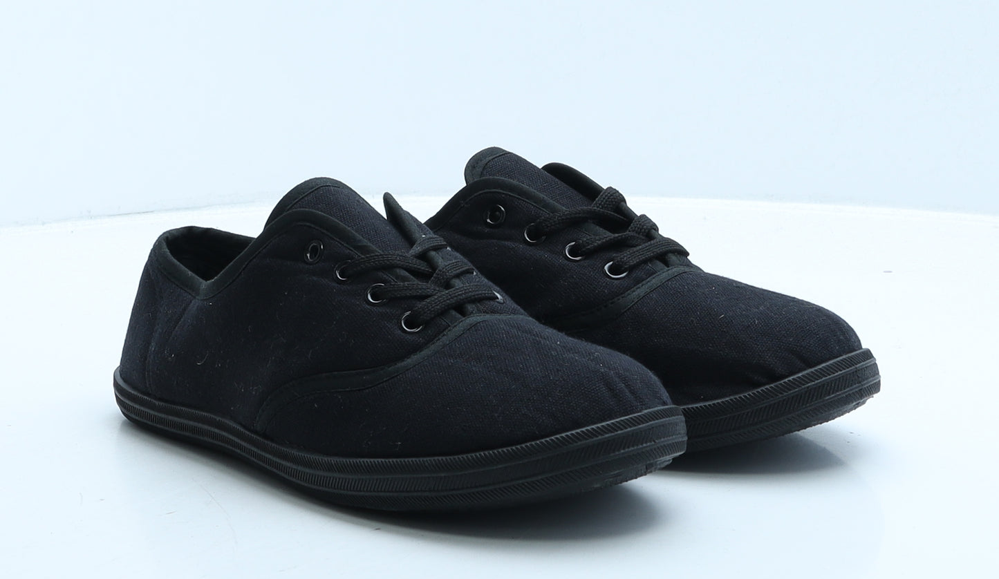 BLU Womens Black Fabric Trainer UK 7