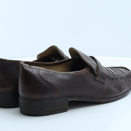 Hepworths Mens Brown Leather Loafer Casual UK 8 42