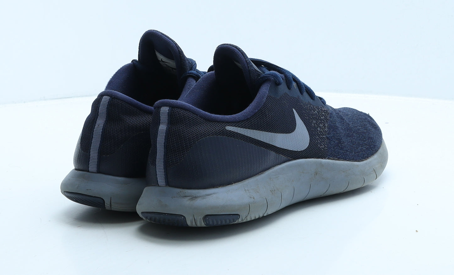 Nike Mens Blue Geometric Fabric Trainer UK 7 41 - Flex Contact