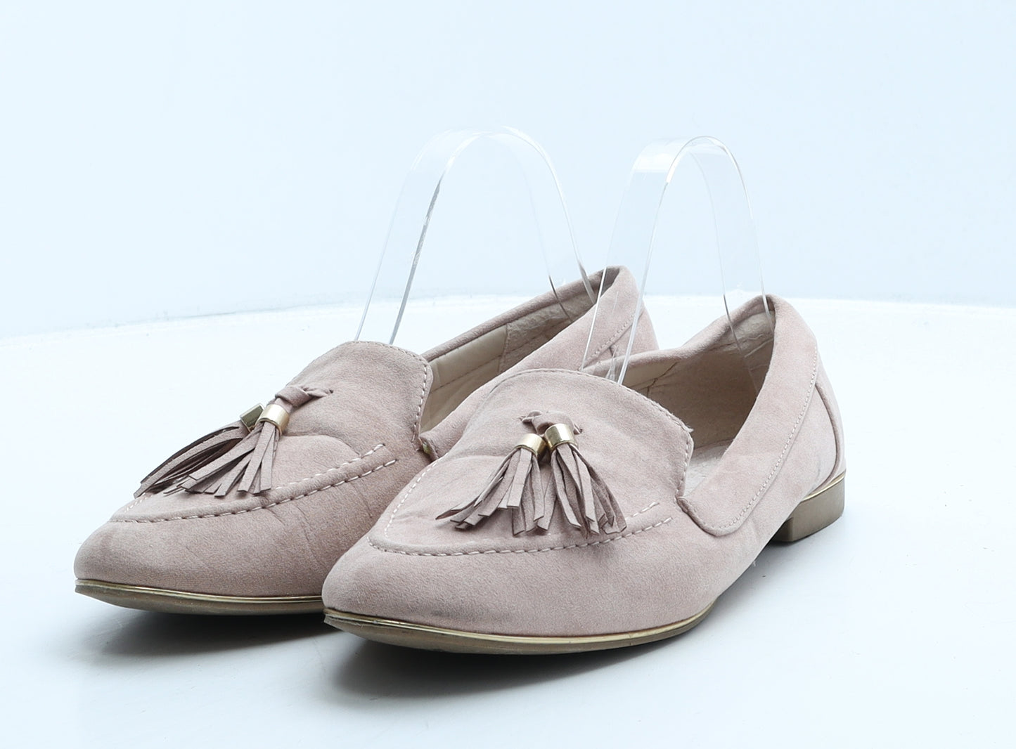 Primark Womens Pink Suede Loafer Casual UK 5 38