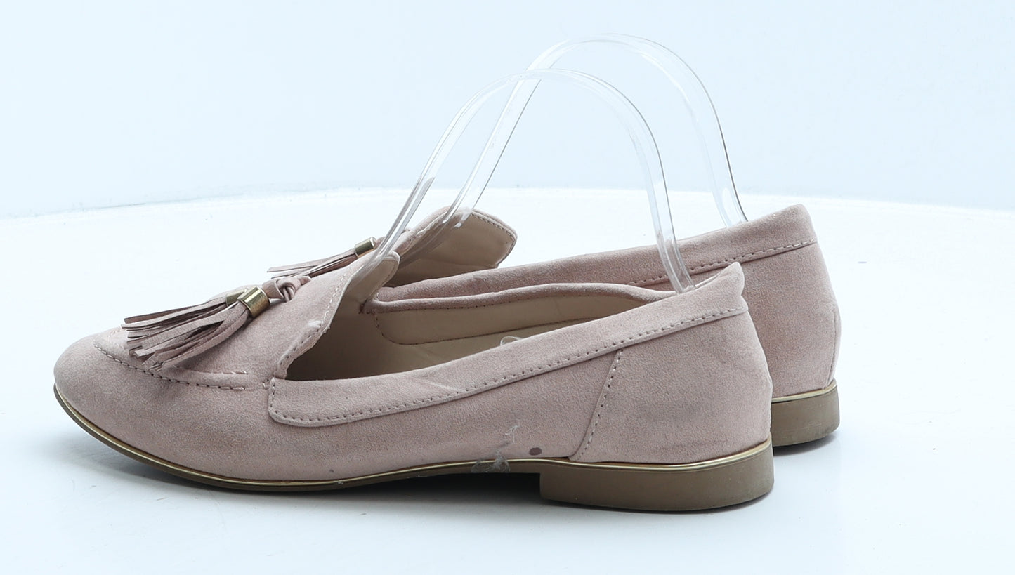 Primark Womens Pink Suede Loafer Casual UK 5 38