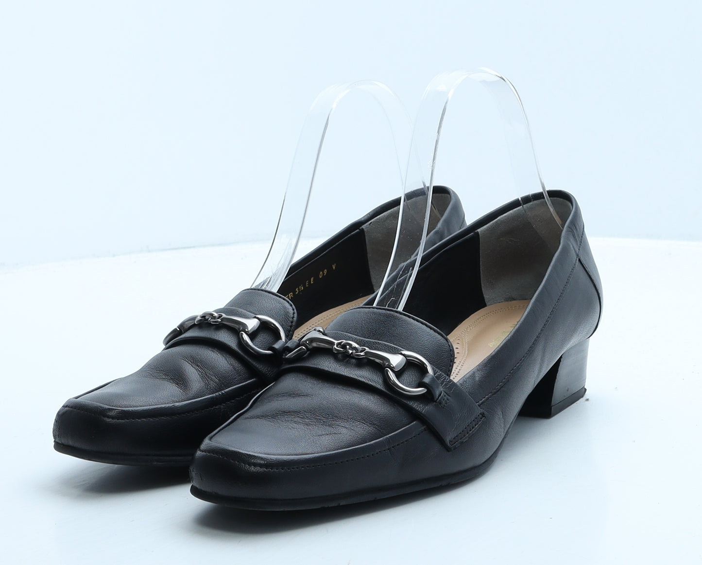 Van-Dal Womens Black Leather Court Heel UK 5.5