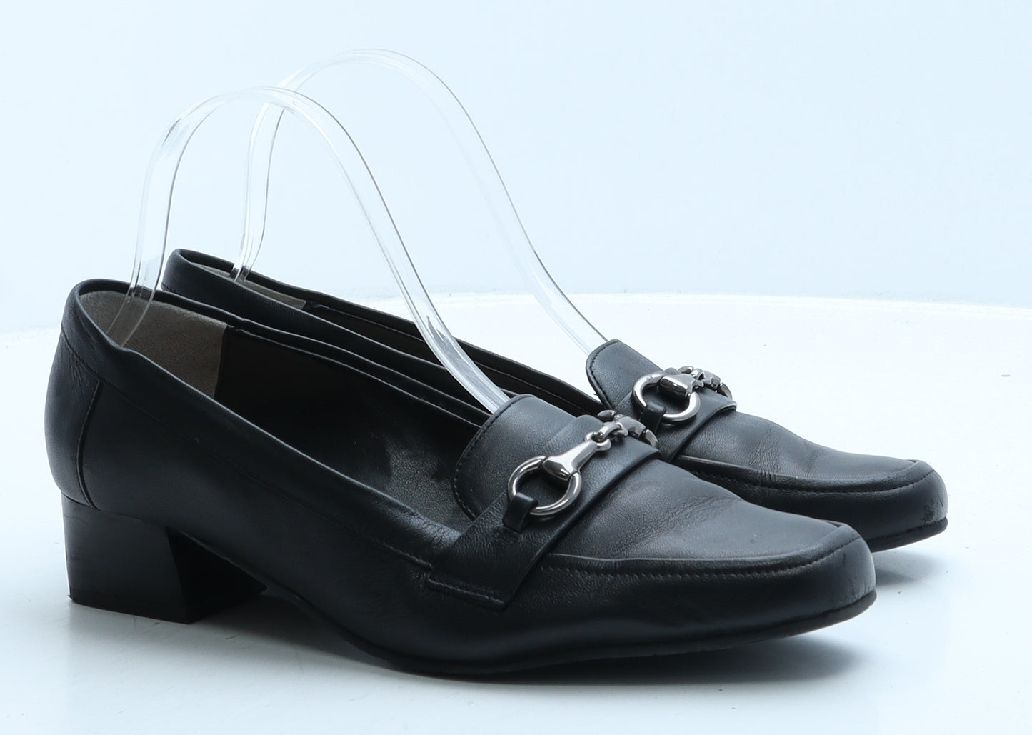 Van-Dal Womens Black Leather Court Heel UK 5.5