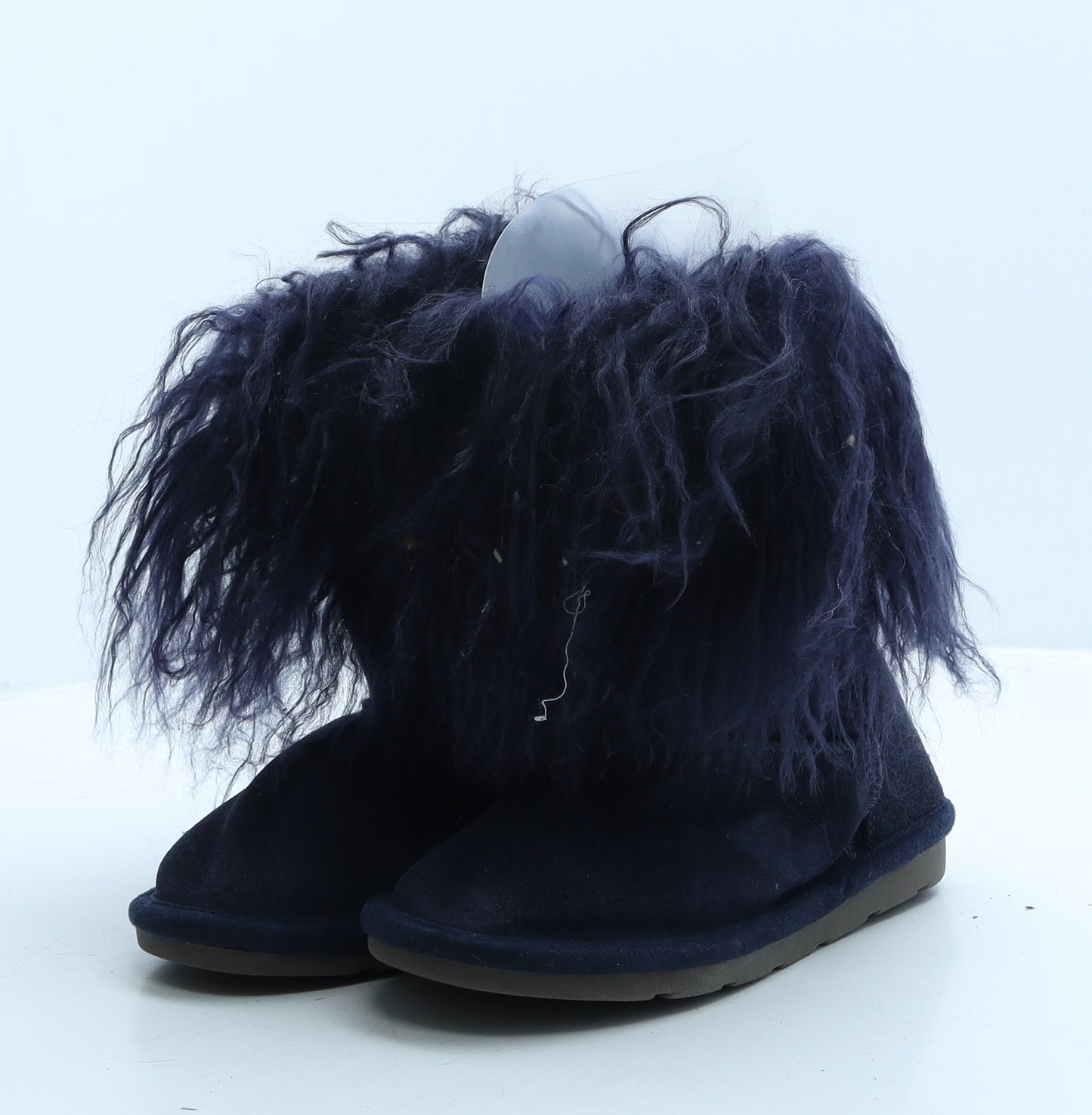 NEXT Womens Purple Suede Shearling Style Boot UK 12