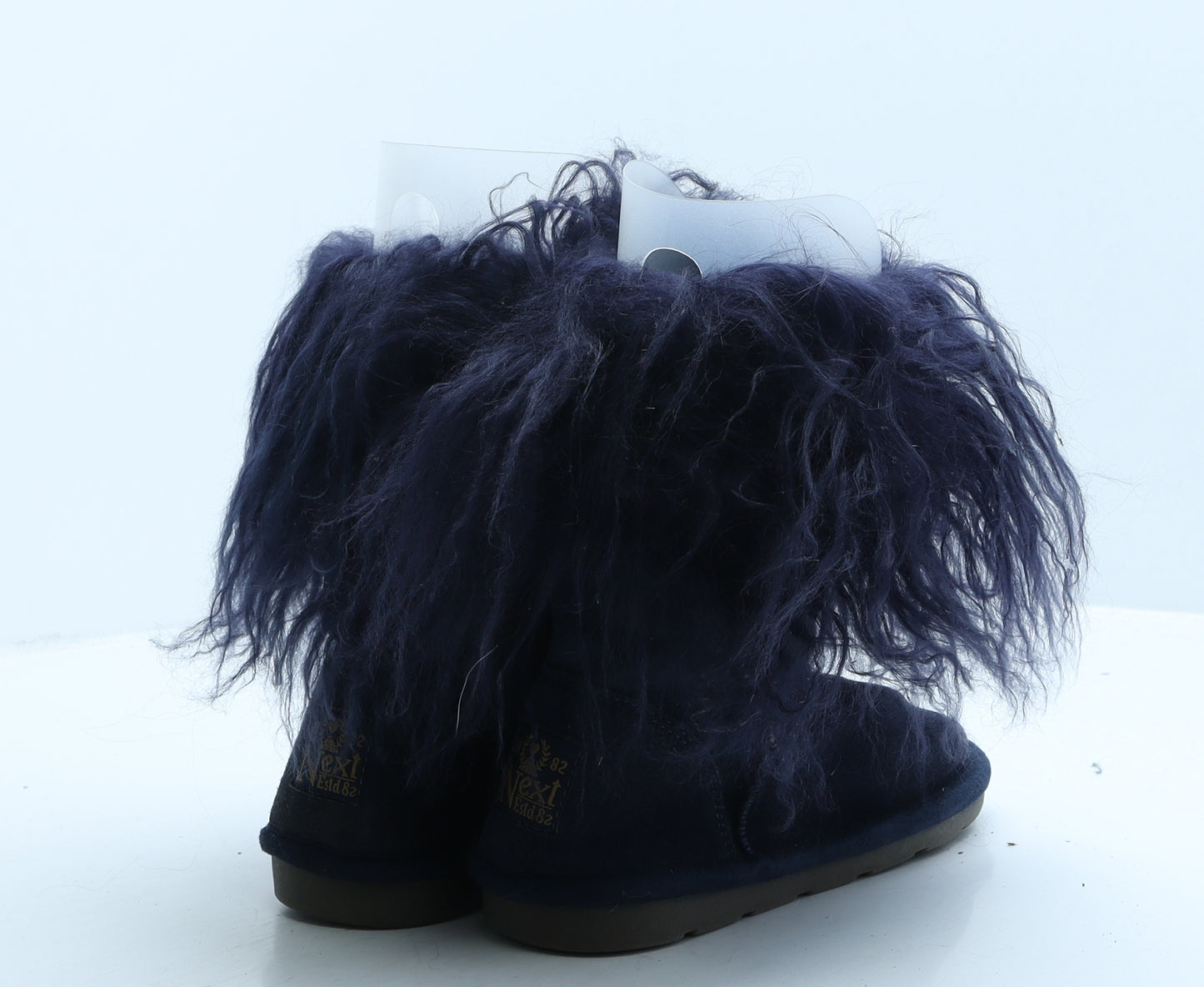 NEXT Womens Purple Suede Shearling Style Boot UK 12