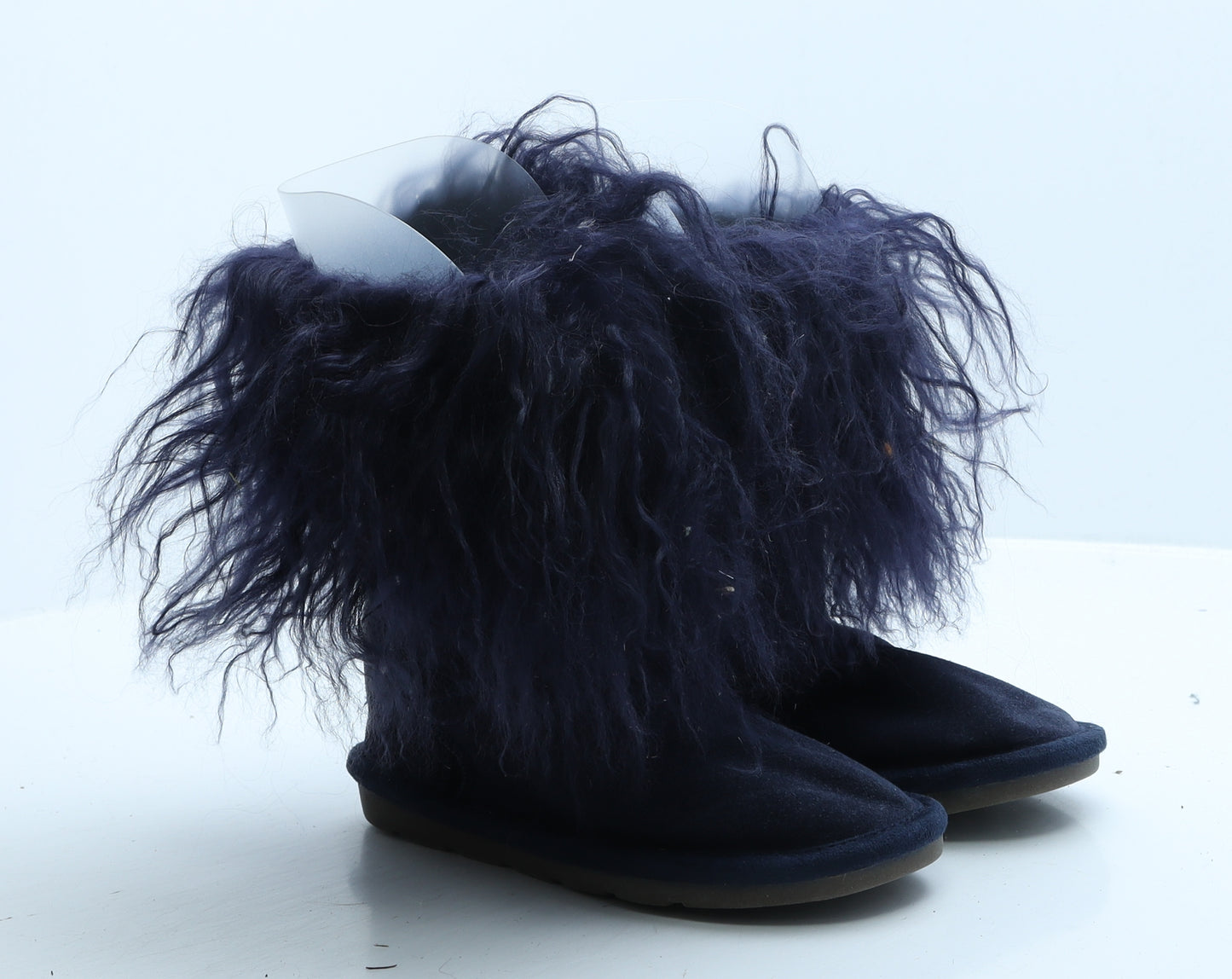 NEXT Womens Purple Suede Shearling Style Boot UK 12