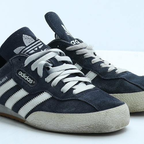 adidas Mens Blue Suede Trainer UK 9 43.5 - Samba