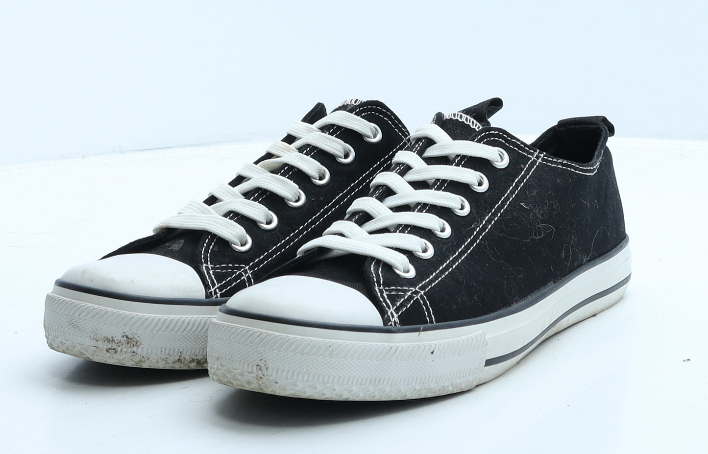 Primark Womens Black Fabric Trainer UK 6 39