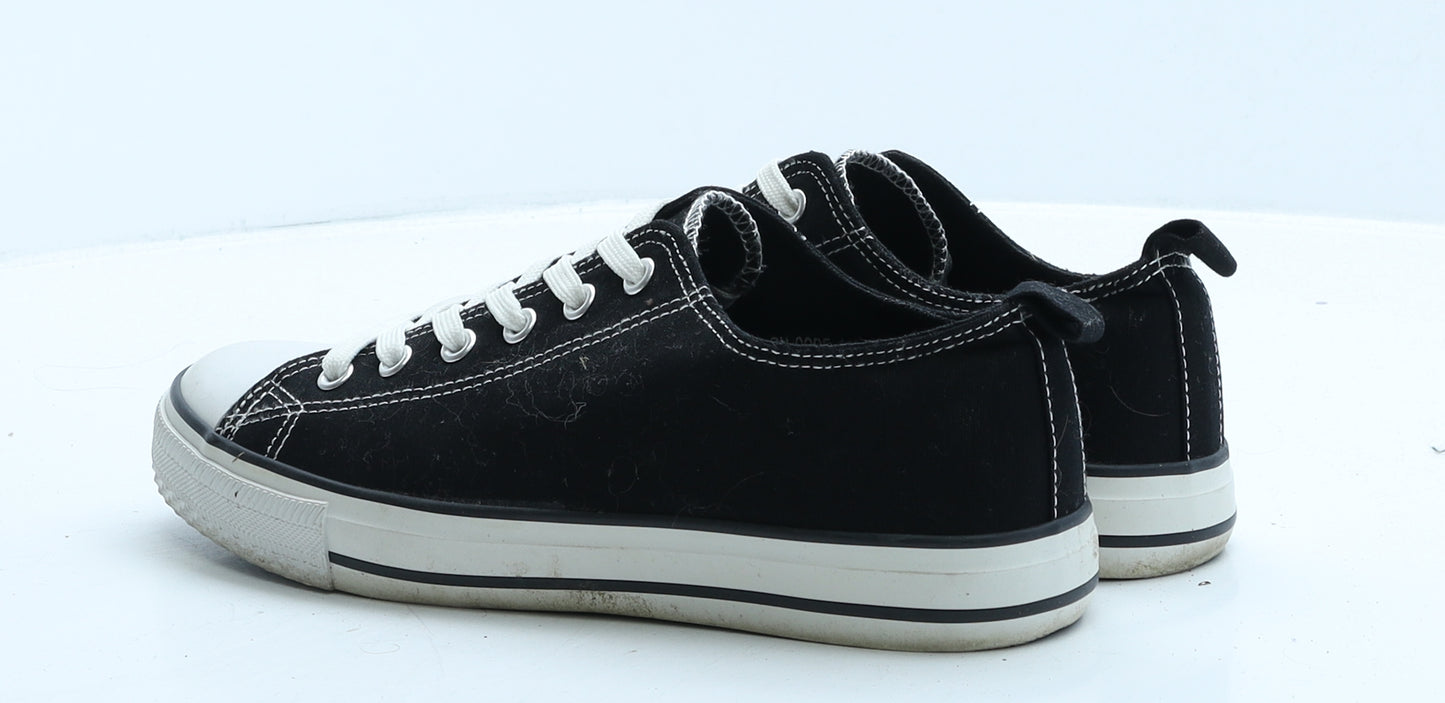 Primark Womens Black Fabric Trainer UK 6 39