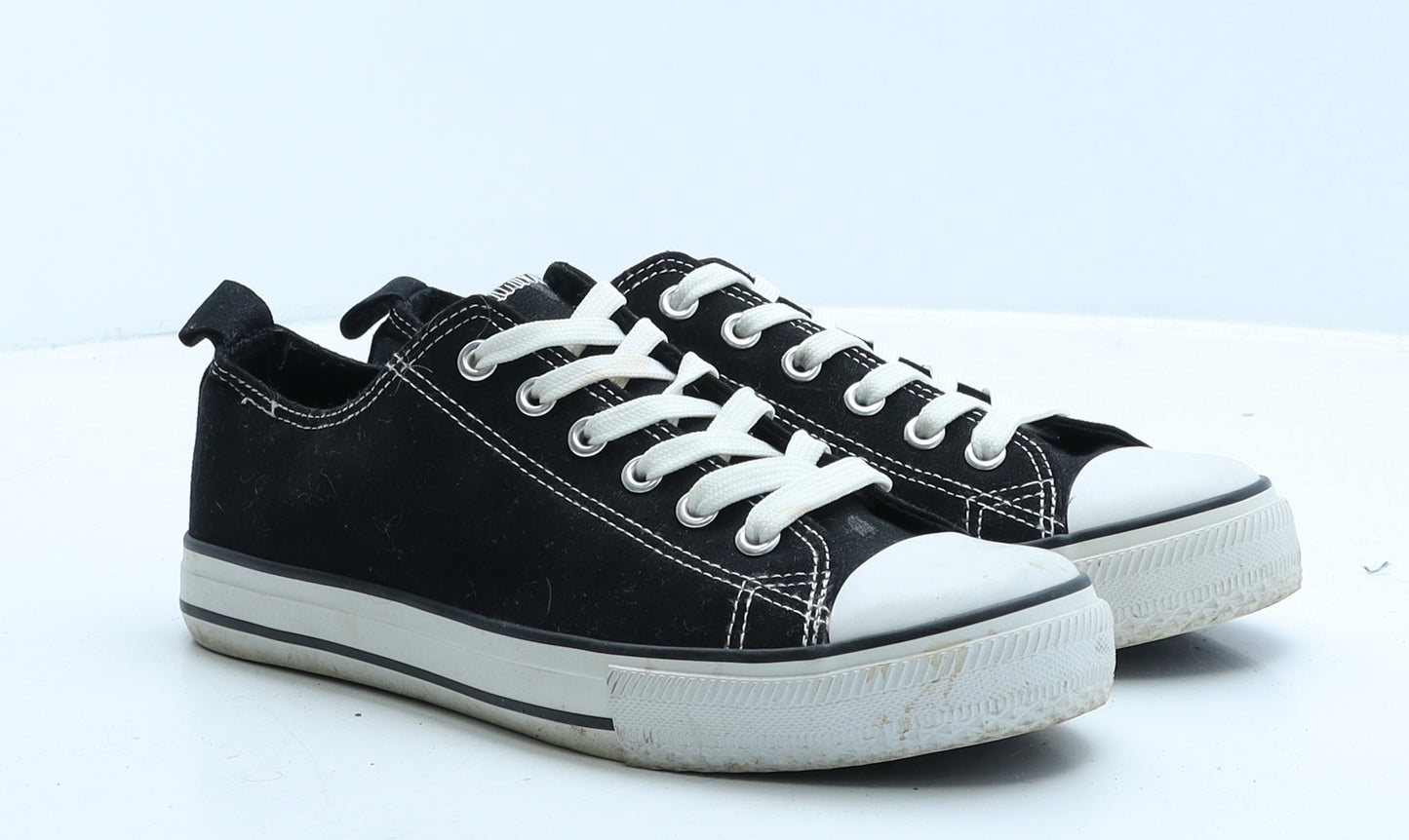 Primark Womens Black Fabric Trainer UK 6 39