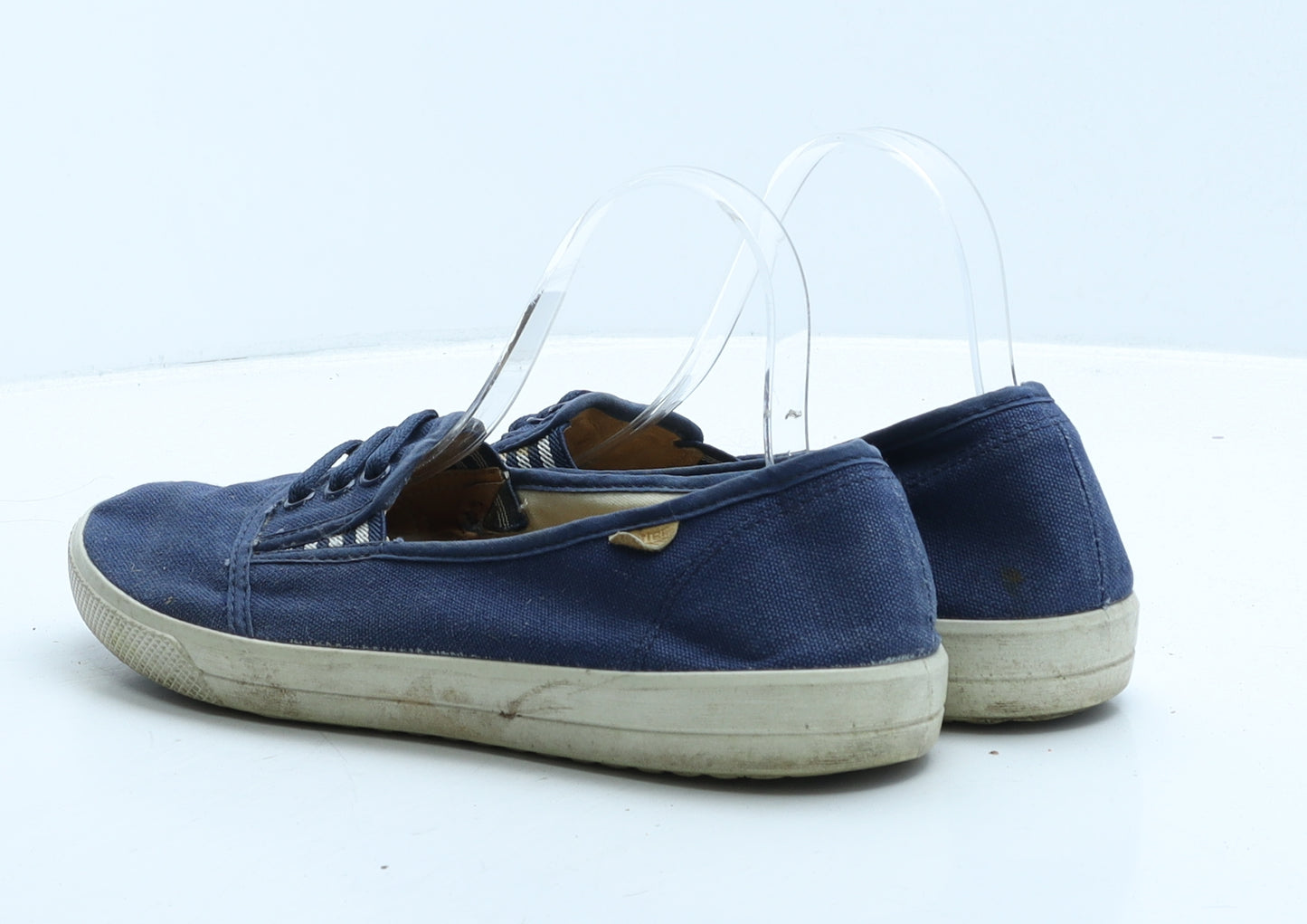 Hotter Womens Blue Fabric Trainer Casual UK 6