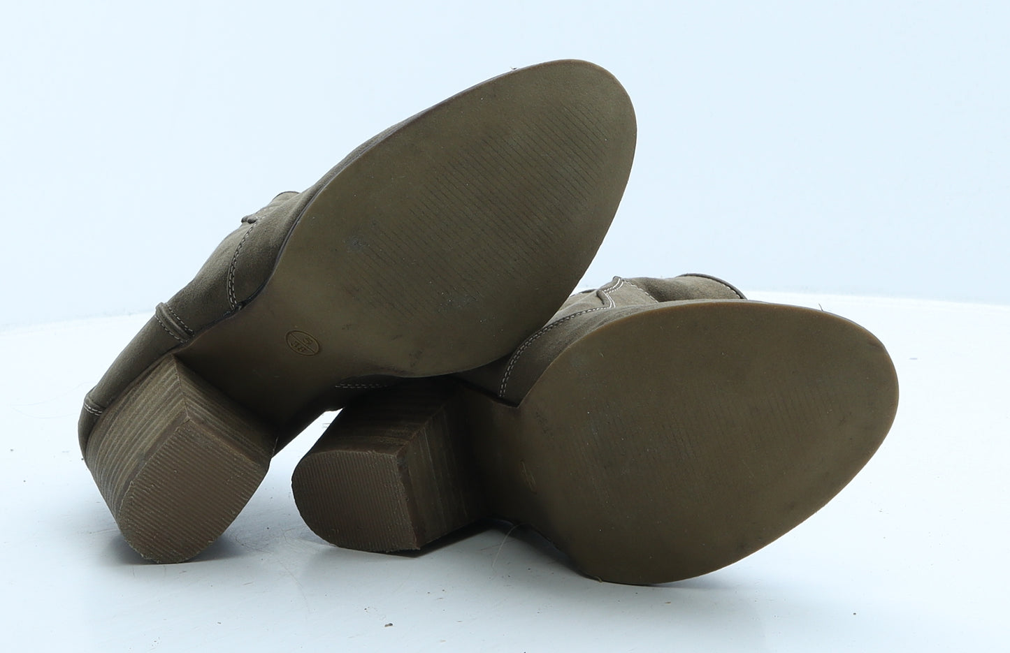 Peacocks Womens Brown Geometric Suede Bootie Boot UK 5 38