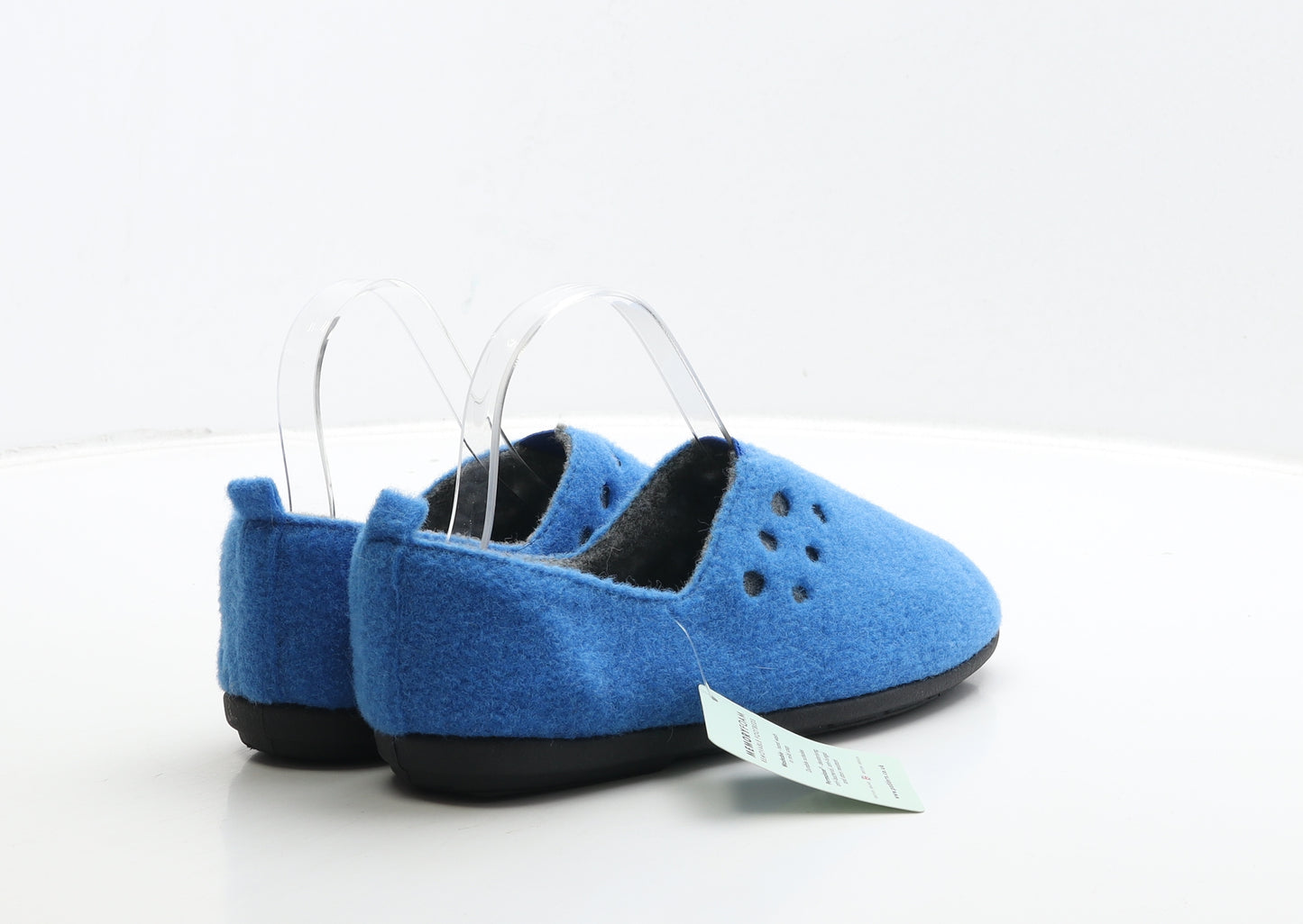Padders Womens Blue Polyester Loafer Slipper UK