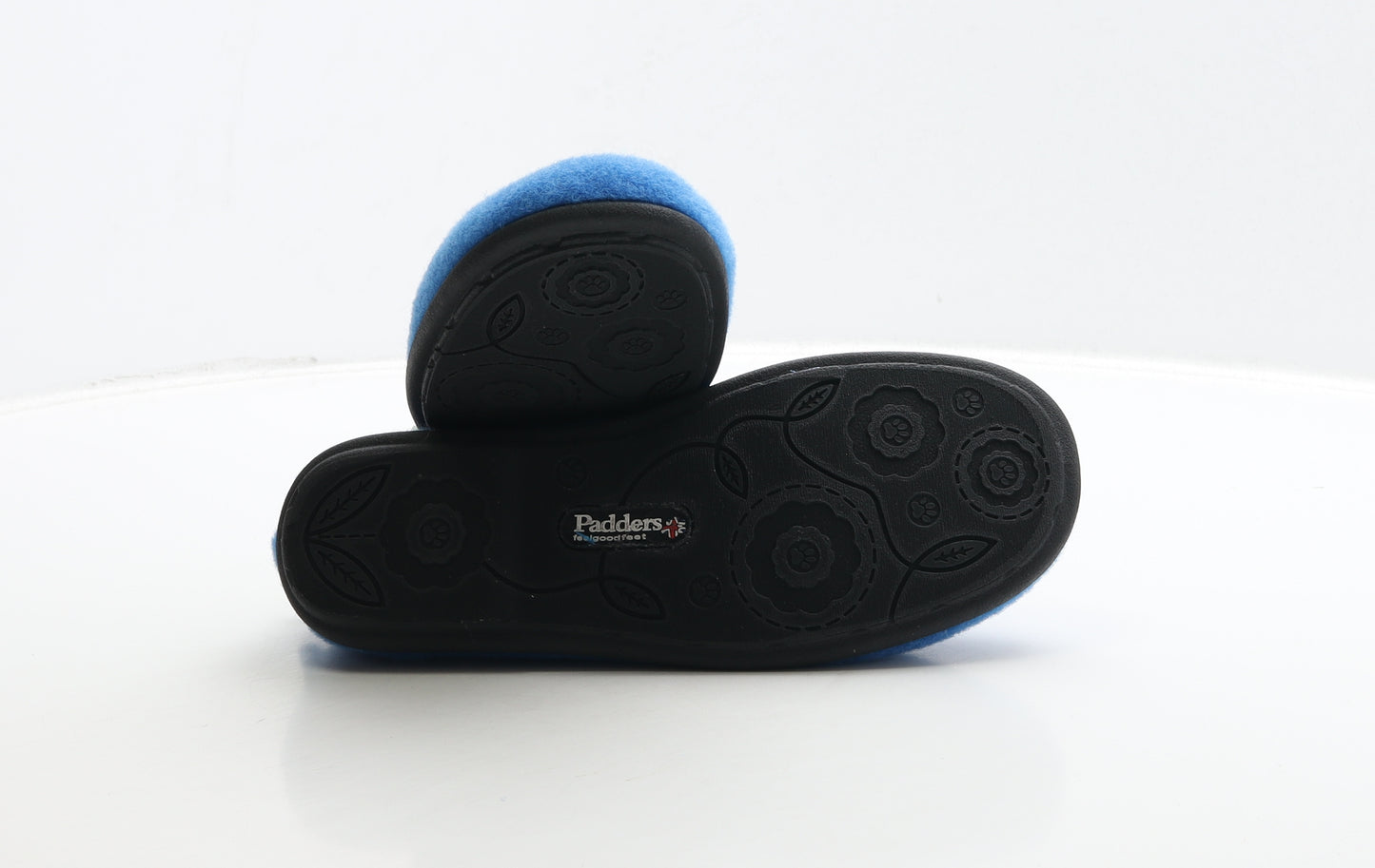 Padders Womens Blue Polyester Loafer Slipper UK