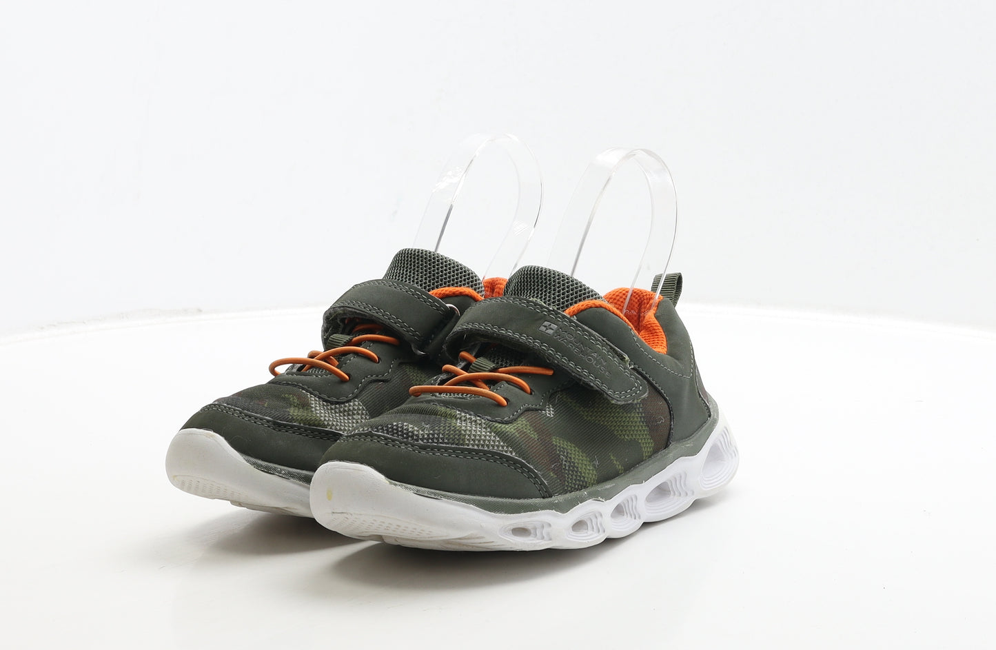 Mountain Warehouse Boys Green Camouflage Polyester Trainer UK 1 33