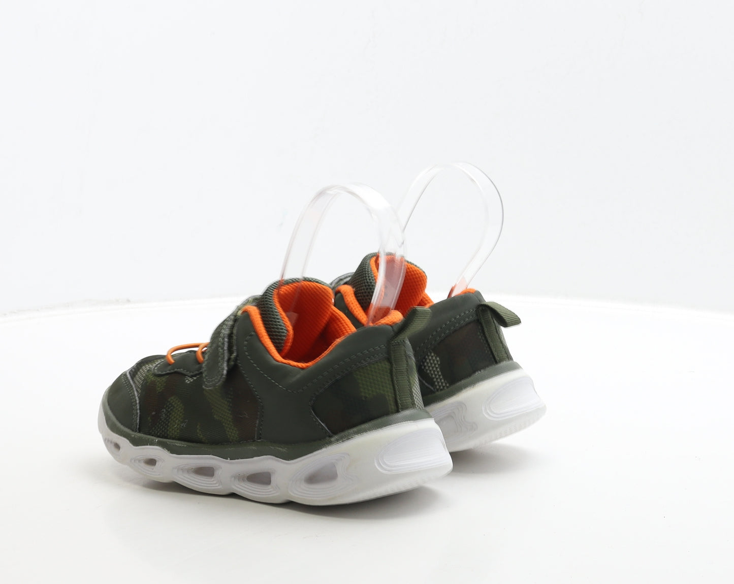 Mountain Warehouse Boys Green Camouflage Polyester Trainer UK 1 33