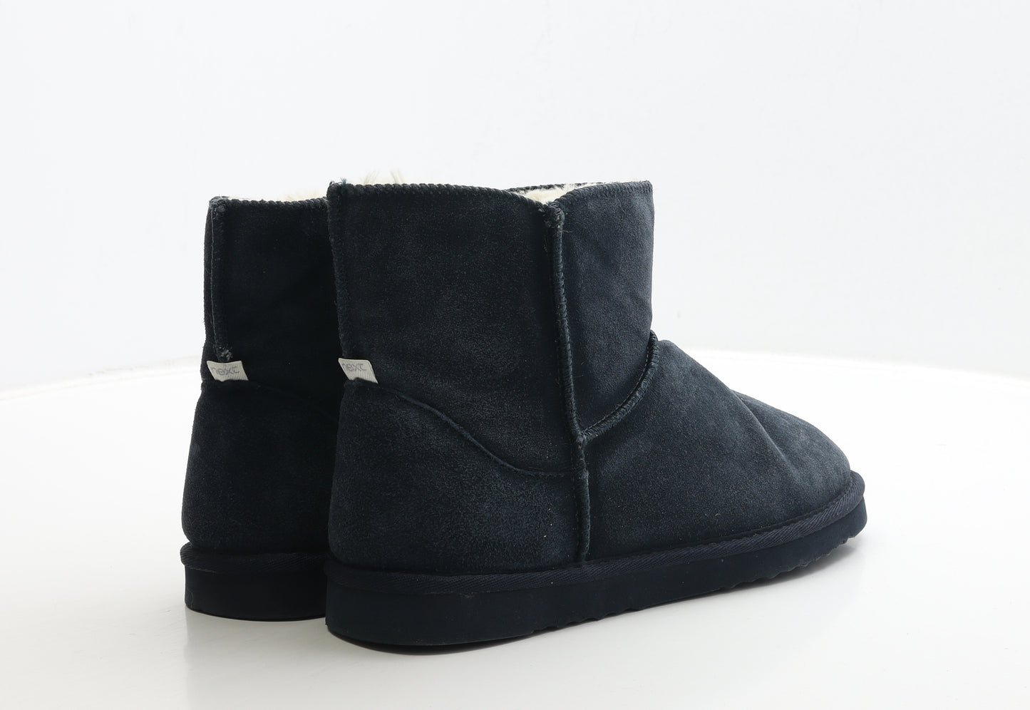 NEXT Womens Blue Suede Shearling Style Boot UK 6 39