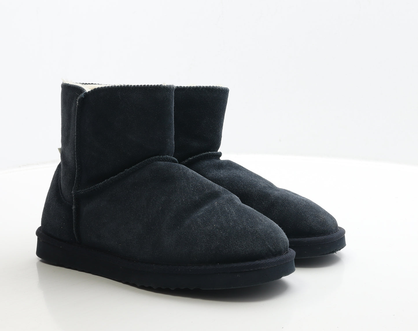 NEXT Womens Blue Suede Shearling Style Boot UK 6 39