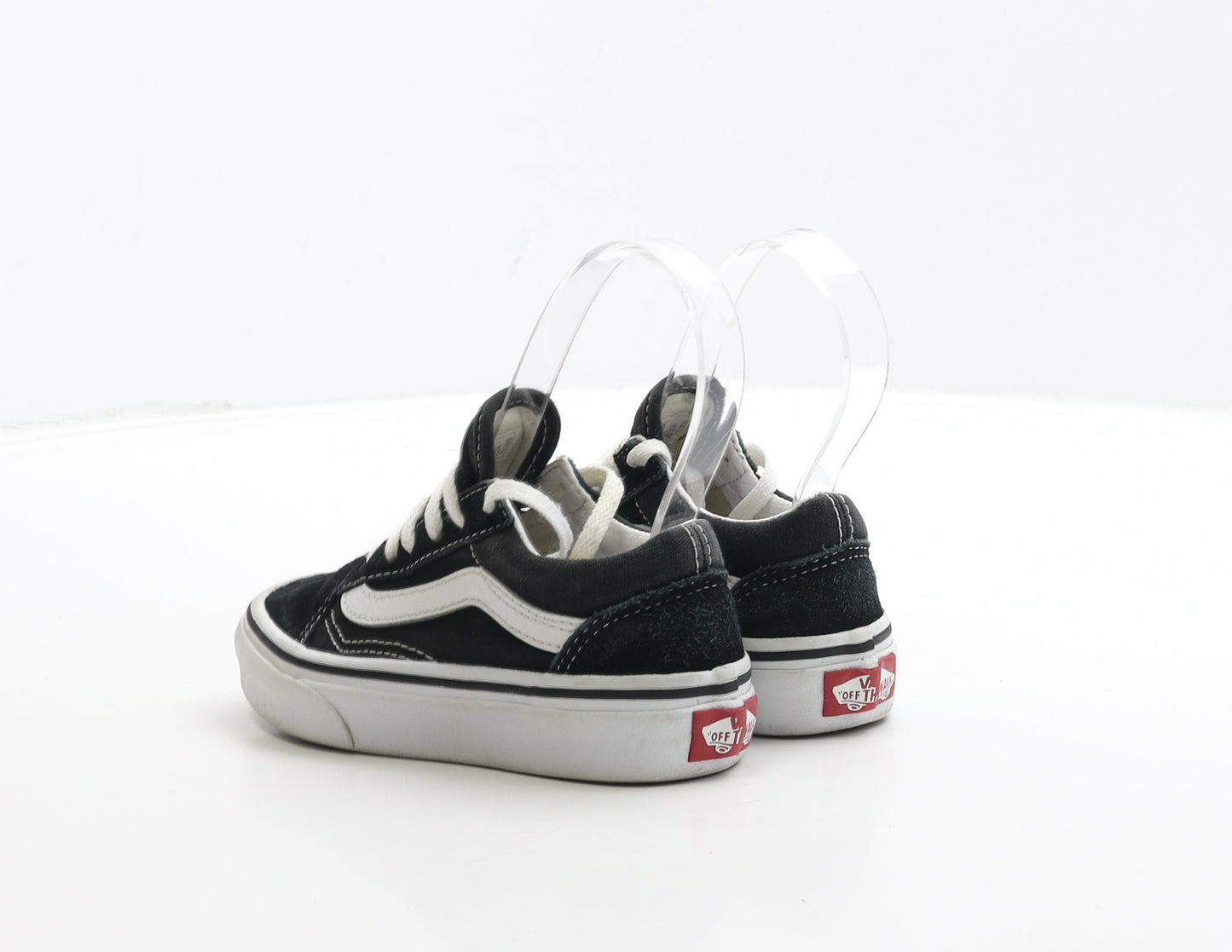 VANS Boys Black Suede Trainer UK 10 27