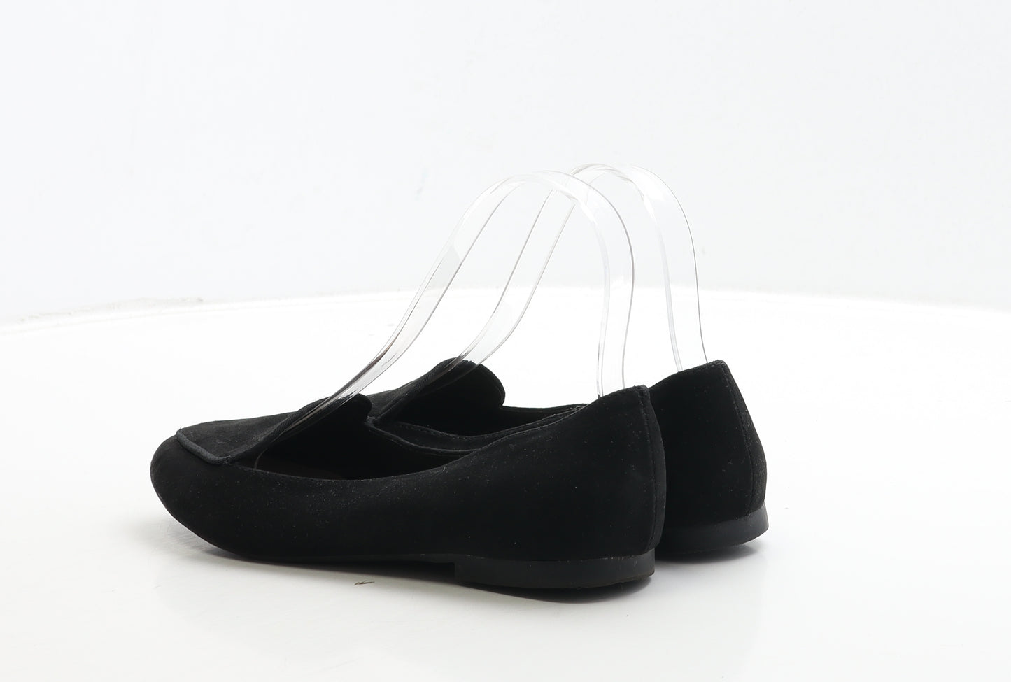 New Look Womens Black Suede Loafer Flat UK 4 37