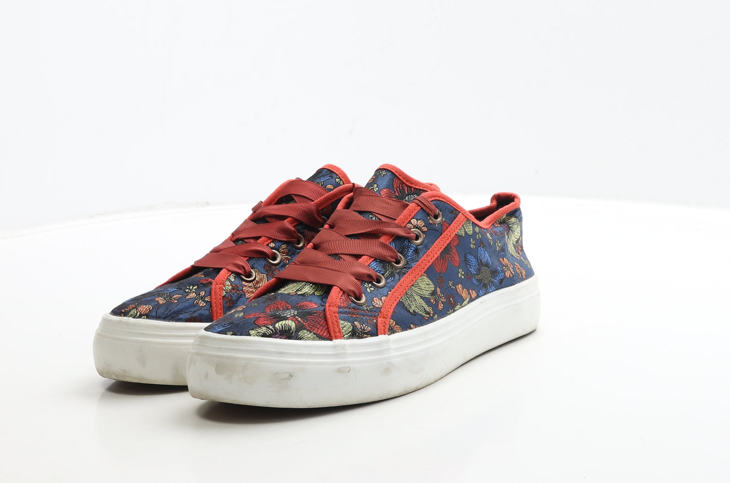 Joe Browns Womens Blue Floral Fabric Trainer UK 7
