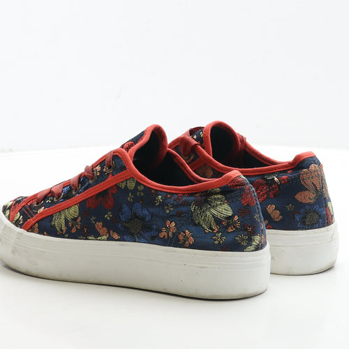 Joe Browns Womens Blue Floral Fabric Trainer UK 7