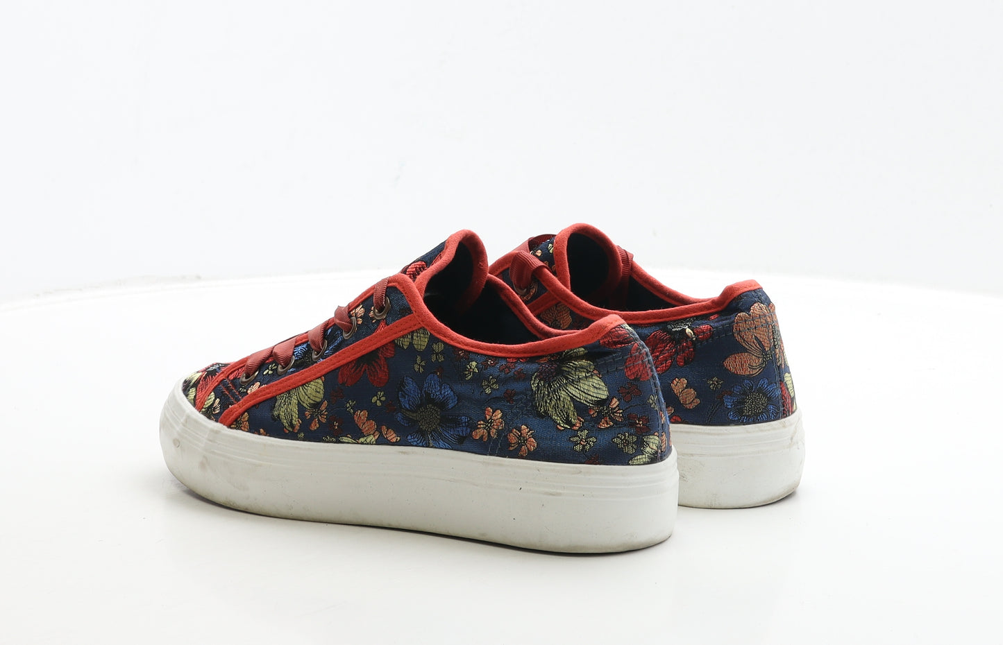 Joe Browns Womens Blue Floral Fabric Trainer UK 7