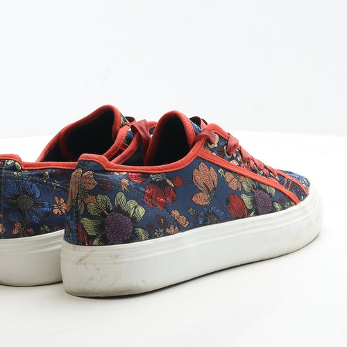 Joe Browns Womens Blue Floral Fabric Trainer UK 7