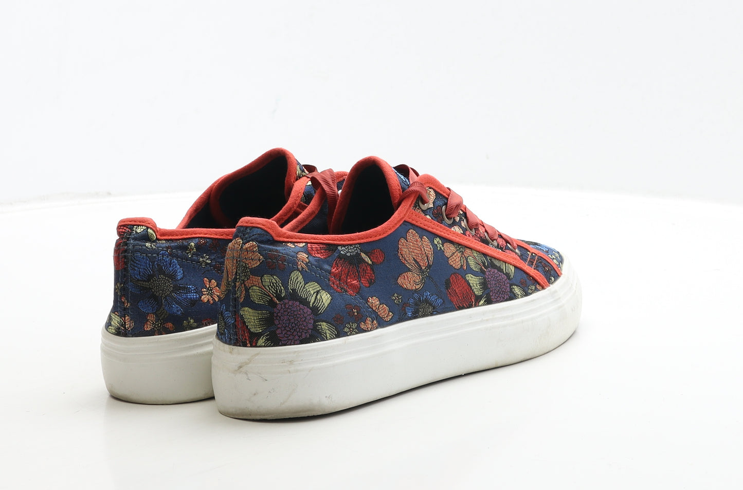 Joe Browns Womens Blue Floral Fabric Trainer UK 7