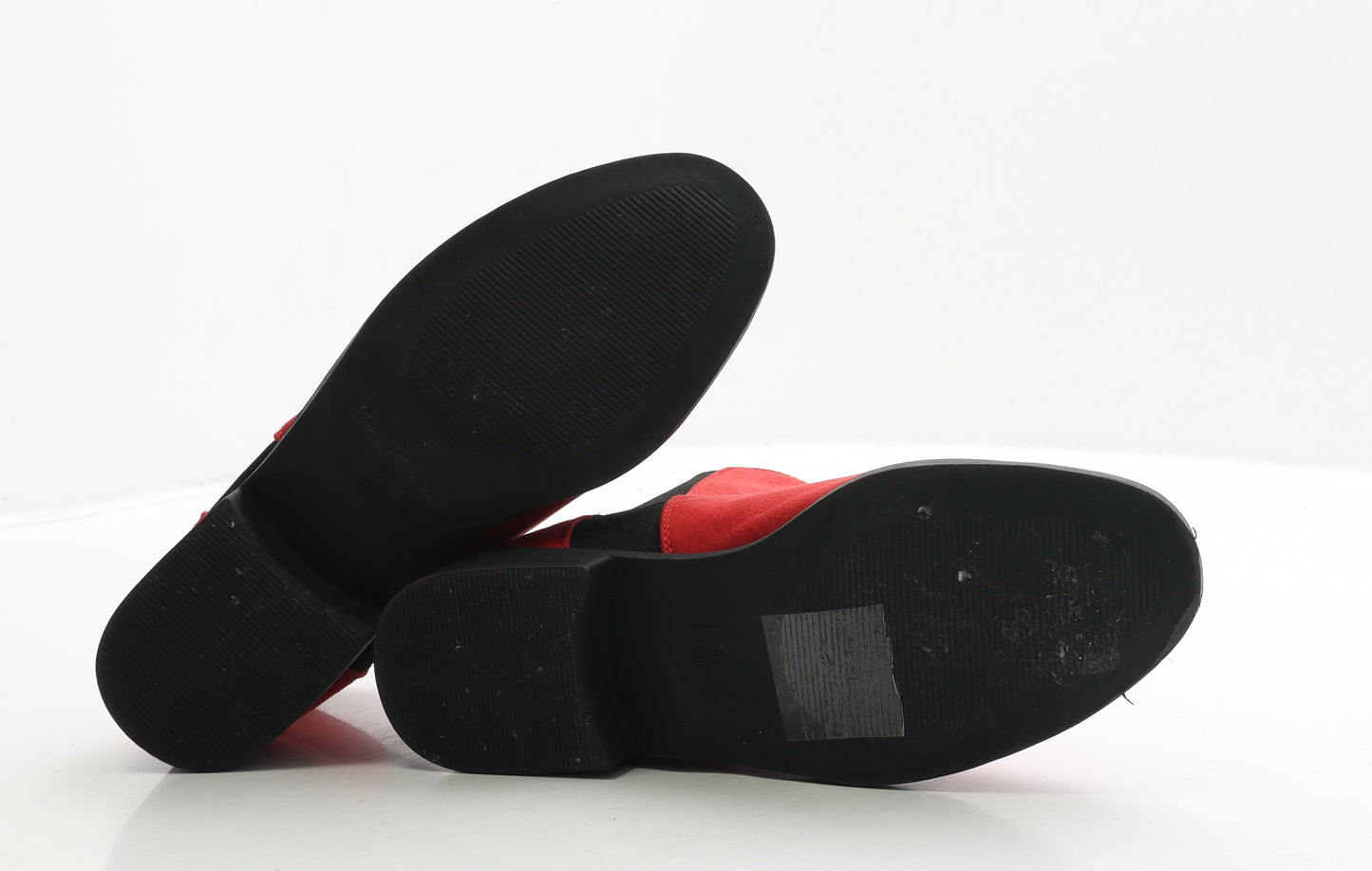 Primark Womens Red Suede Chelsea Boot UK 5 38
