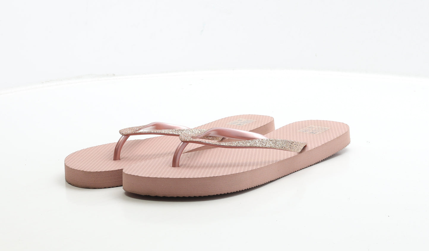 F&F Womens Pink Rubber Thong Sandal UK 5 38
