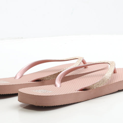 F&F Womens Pink Rubber Thong Sandal UK 5 38