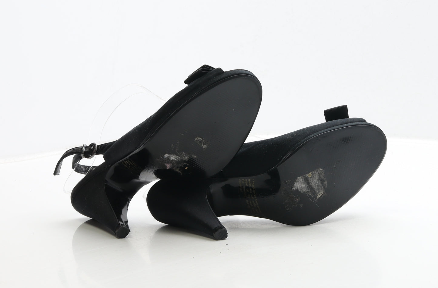 NEXT Womens Black Polyester Slingback Heel UK 6 39