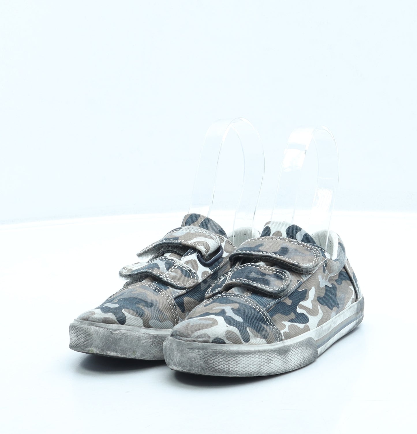 NEXT Boys Brown Camouflage Fabric Trainer UK 8.5