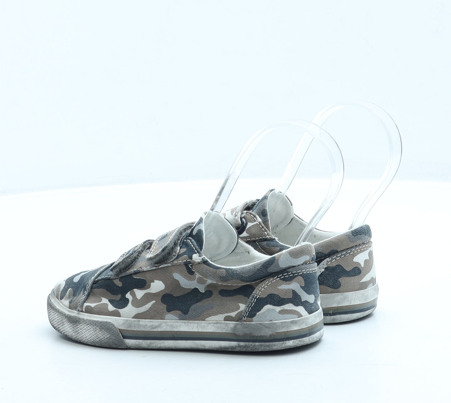 NEXT Boys Brown Camouflage Fabric Trainer UK 8.5