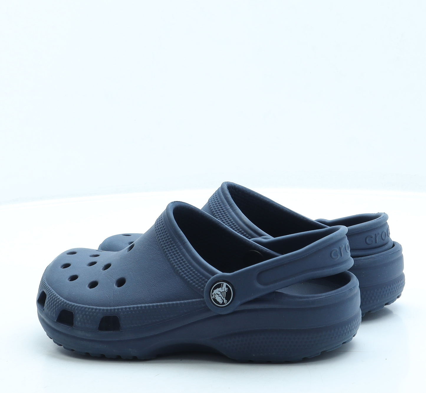 Crocs Boys Blue Rubber Clog Sandal UK 2