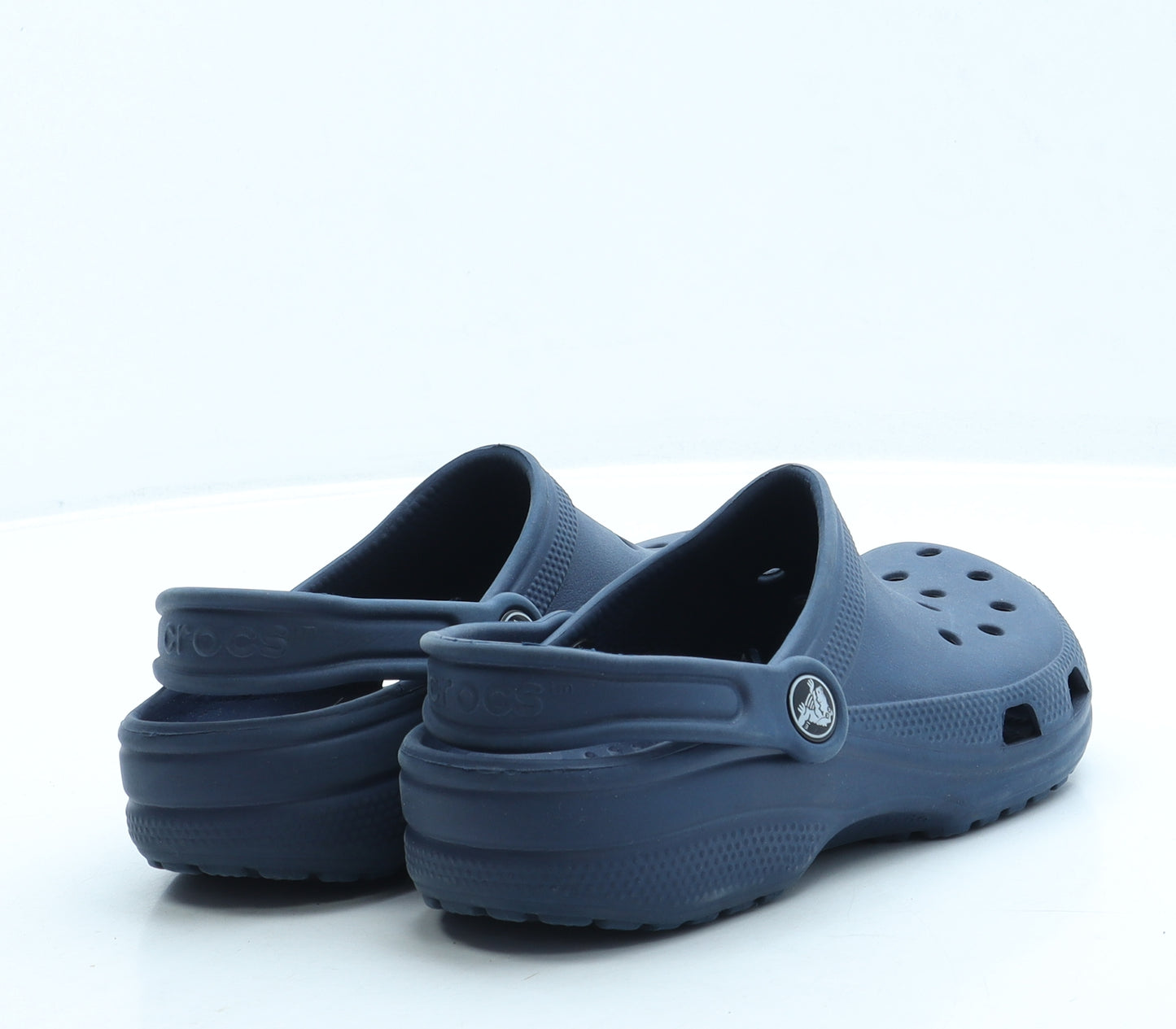 Crocs Boys Blue Rubber Clog Sandal UK 2