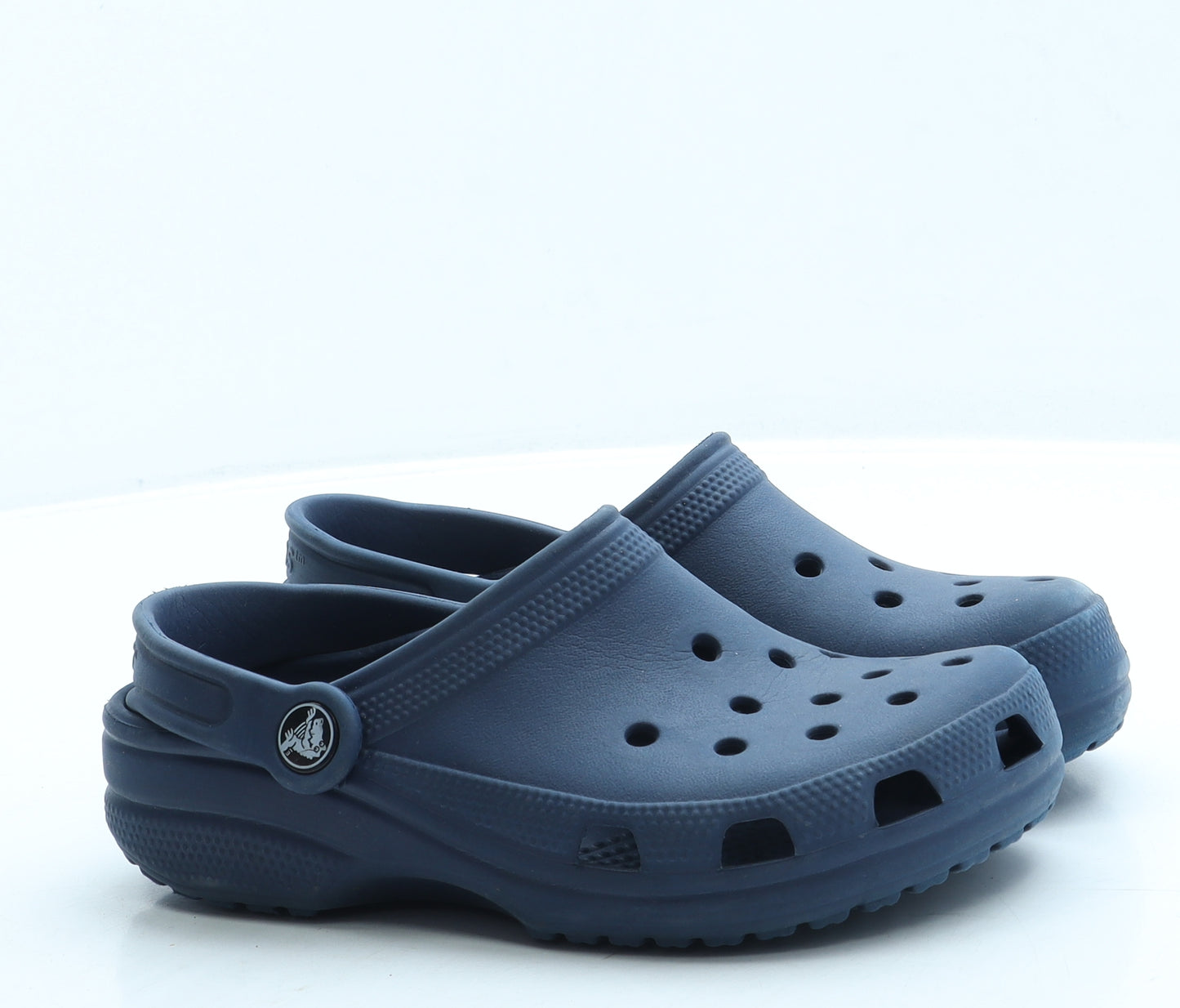 Crocs Boys Blue Rubber Clog Sandal UK 2