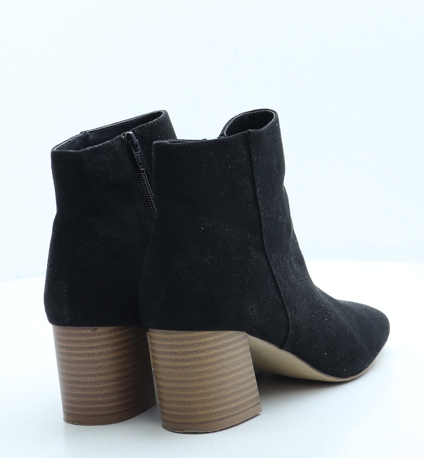 Very Womens Black Suede Bootie Boot UK 7