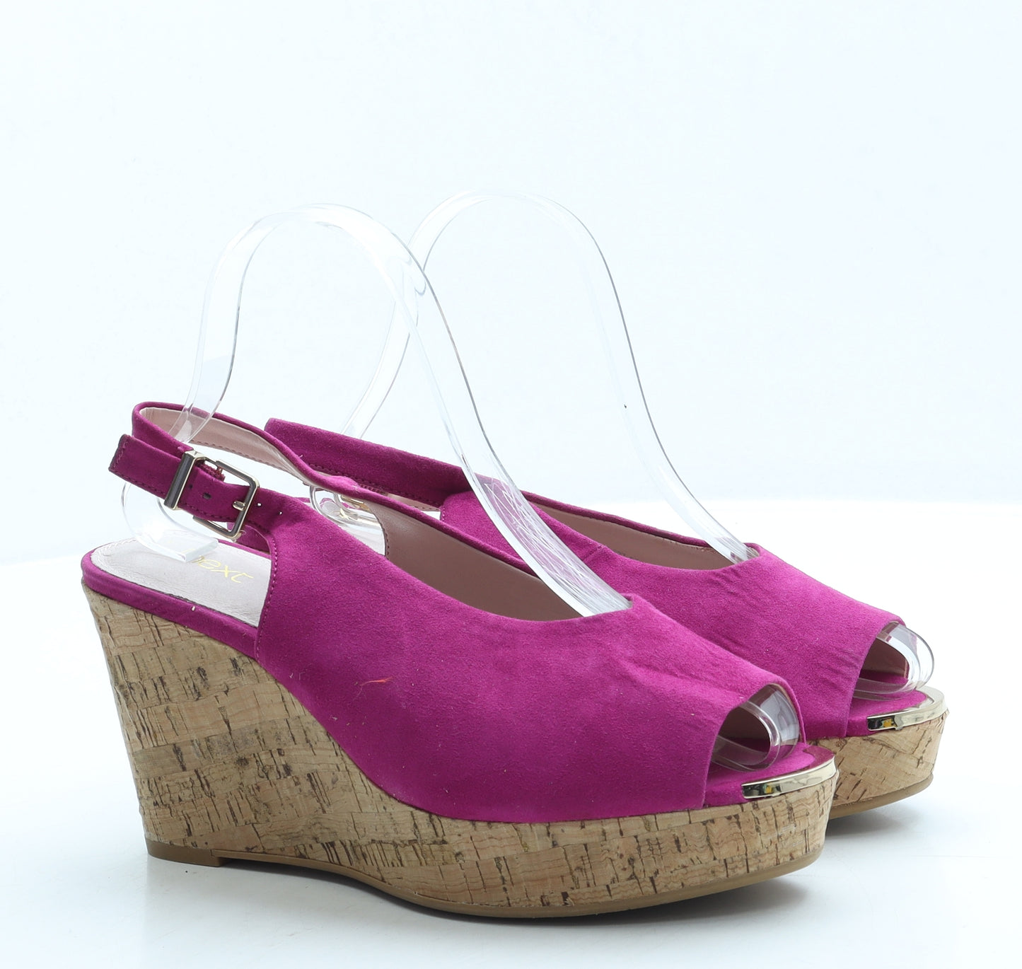 NEXT Womens Purple Suede Slingback Heel UK 5 38