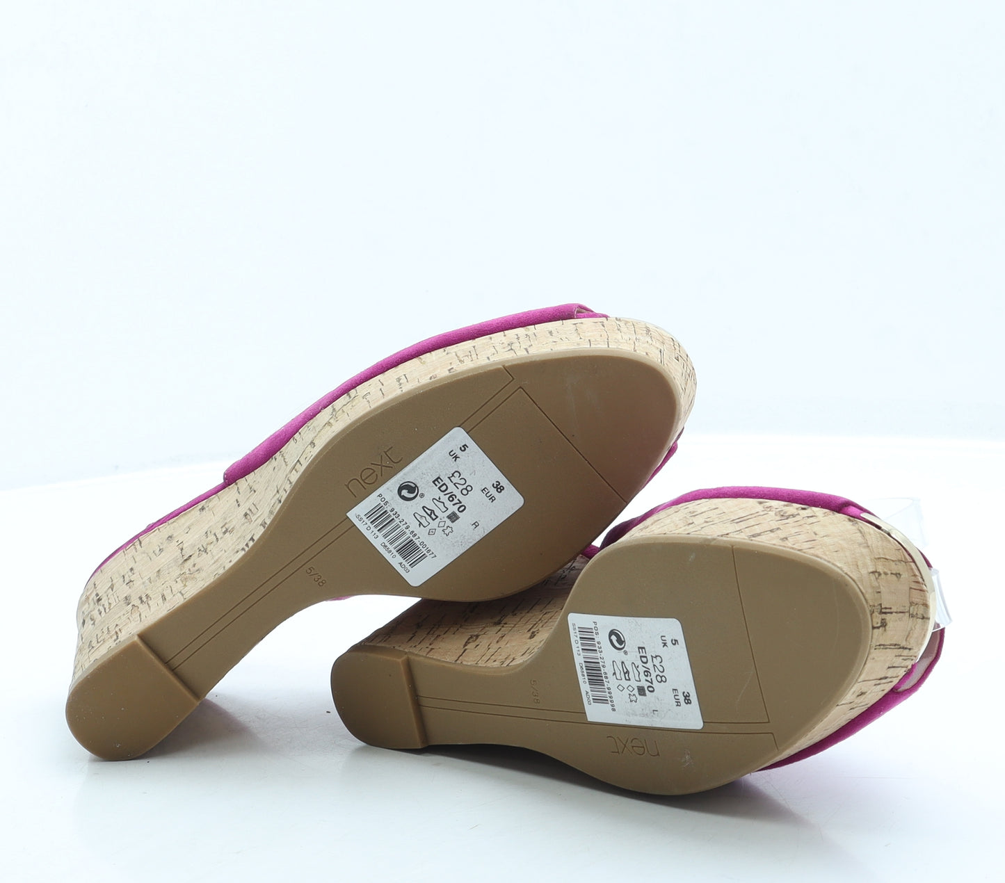 NEXT Womens Purple Suede Slingback Heel UK 5 38