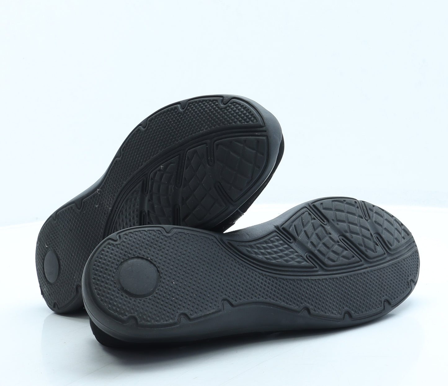 TU Womens Black Polyester Slip On Flat UK 6