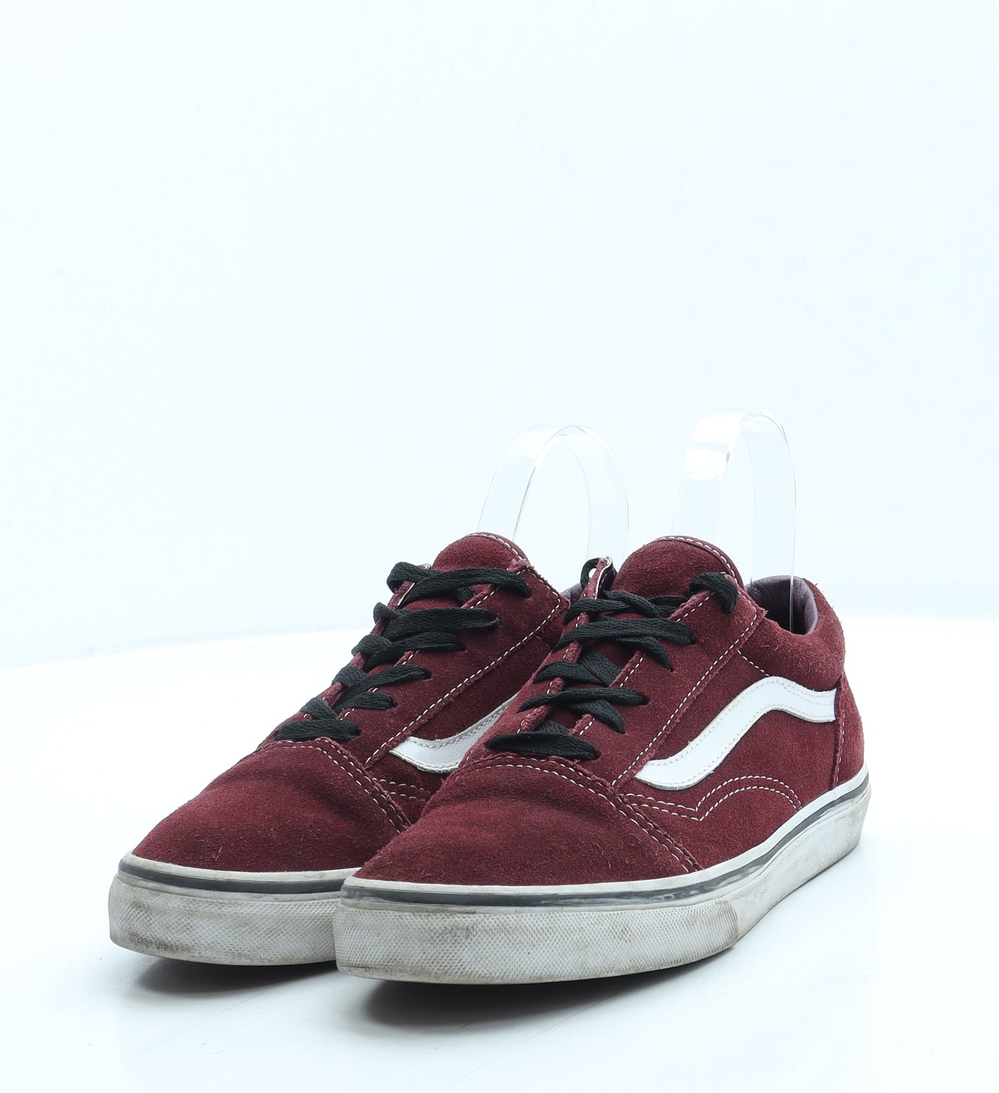 VANS Boys Red Fabric Trainer UK 4 36.5